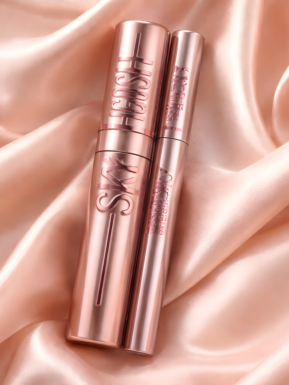 Mascara/Eyeliner Duo In Black - Sleek Metallic Rose Gold Packaging. Sealed.